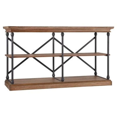 Belvidere Console Table - Inspire Q Vintage Oak 8 Belvidere Console Table - Inspire Q Vintage Oak - Image 6