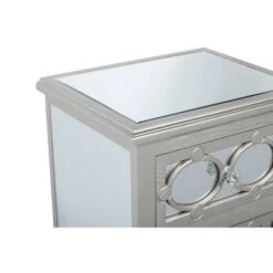 Olivia & May Set of 3 Glam Mirrored Wood Console Tables Silver - Olivia & May -Console Tables Sales unnamed file 4953