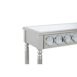 Olivia & May Set of 3 Glam Mirrored Wood Console Tables Silver - Olivia & May -Console Tables Sales unnamed file 4954