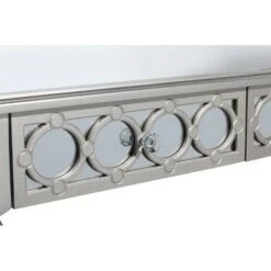 Olivia & May Set of 3 Glam Mirrored Wood Console Tables Silver - Olivia & May -Console Tables Sales unnamed file 4955