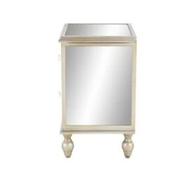 Olivia & May Set of 3 Glam Mirrored Wood Console Tables Silver - Olivia & May -Console Tables Sales unnamed file 4957