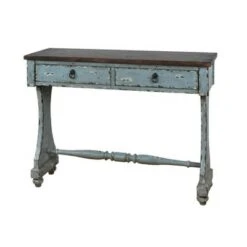 Distressed Two-Tone Entryway Console Table River Blue - HomeFare -Console Tables Sales unnamed file 4969