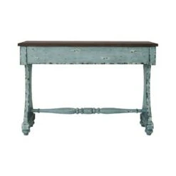 Distressed Two-Tone Entryway Console Table River Blue - HomeFare -Console Tables Sales unnamed file 4971