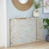 Olivia & May Contemporary Metal Console Table Gold - Olivia & May -Console Tables Sales unnamed file 4986
