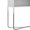 Wooden Console Table with 2 Open Compartments and Metal Frame White/Chrome - The Urban Port 2 Wooden Console Table with 2 Open Compartments and Metal Frame White/Chrome - The Urban Port -Console Tables Sales unnamed file 4990