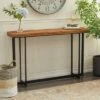 Olivia & May Industrial Wood and Metal Console Table Brown - Olivia & May -Console Tables Sales unnamed file 5035