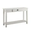 June Rustic Farmhouse Entry Table with Lower Shelf - Saracina Home Brushed White -Console Tables Sales unnamed file 509