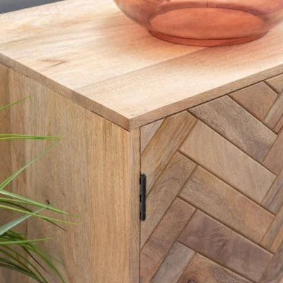 Lachlan 2 Drawer 2 Door Console Natural - Powell Company 13 Lachlan 2 Drawer 2 Door Console Natural - Powell Company - Image 11