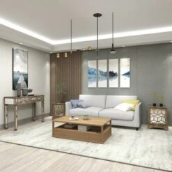 Olivia & May Set of 3 Glam Wood Console Tables Gray - Olivia & May -Console Tables Sales unnamed file 5164