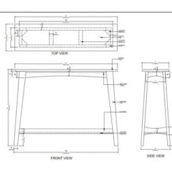 Quinlan Console Brown - Powell Company 21 Quinlan Console Brown - Powell Company -Console Tables Sales unnamed file 5178