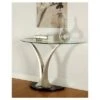 Valeri Modern Flared Glass Top Sofa Table Satin Plated - HOMES: Inside + Out -Console Tables Sales unnamed file 5226