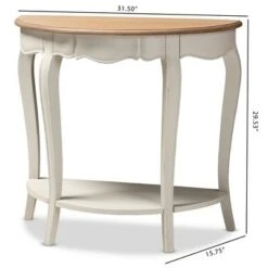 Cordelia Finished Console Table White - Baxton Studio -Console Tables Sales unnamed file 5247