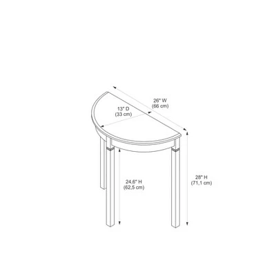 Camden Console Table Black Cherry - Linon 9 Camden Console Table Black Cherry - Linon - Image 7