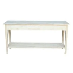 Spencer Console Server Table Unfinished Light Brown - International Concepts -Console Tables Sales unnamed file 528
