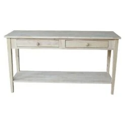 Spencer Console Server Table Unfinished Light Brown - International Concepts -Console Tables Sales unnamed file 532