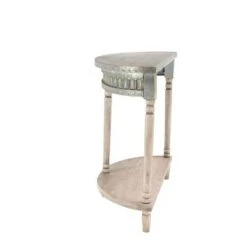 Olivia & May Traditional Half Round Side Table Beige - Olivia & May -Console Tables Sales unnamed file 5440