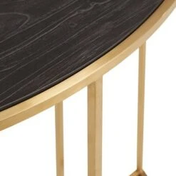 Jocelyn Antique Metal Half Round Sofa Table Gold - Inspire Q -Console Tables Sales unnamed file 5460