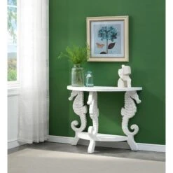 Dauphin Demilune Console Table White - Treasure Trove Accents -Console Tables Sales unnamed file 5463
