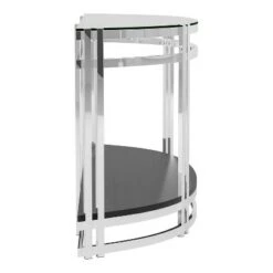 Newbliss Glass Top Sofa Table - miBasics Chrome -Console Tables Sales unnamed file 5468