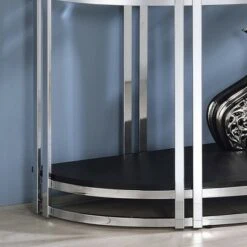 Newbliss Glass Top Sofa Table - miBasics Chrome -Console Tables Sales unnamed file 5469