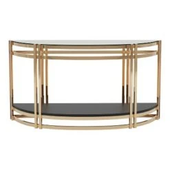 Newbliss Glass Top Sofa Table - miBasics Chrome -Console Tables Sales unnamed file 5471