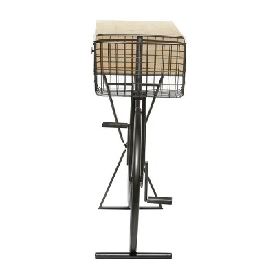 Olivia & May Farmhouse Metal Console Table Red - Olivia & May 4 Olivia & May Farmhouse Metal Console Table Red - Olivia & May - Image 2