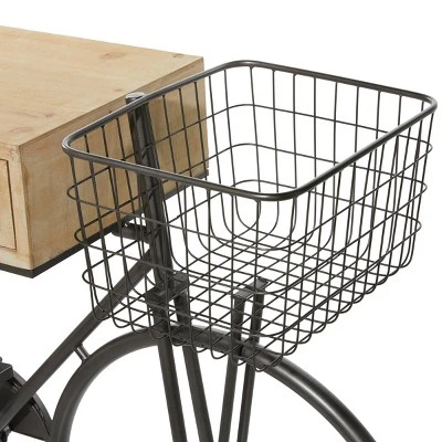 Olivia & May Farmhouse Metal Console Table Red - Olivia & May 5 Olivia & May Farmhouse Metal Console Table Red - Olivia & May - Image 3