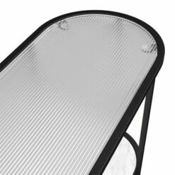 Moon Phases Console Table White Marble/Glass - Mr. Kate -Console Tables Sales unnamed file 5543