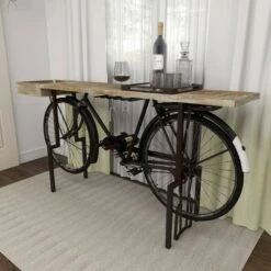 Olivia & May Rustic Metal Console Table Black - Olivia & May -Console Tables Sales unnamed file 5572