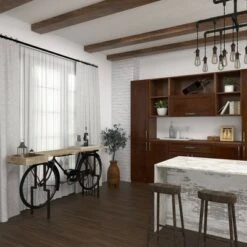 Olivia & May Rustic Metal Console Table Black - Olivia & May -Console Tables Sales unnamed file 5586