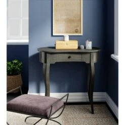 Thaddeus Console Table Dark Gray - Finch