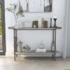 Millerton Lower Shelf Sofa Table Light Gray/Brushed Metal - miBasics -Console Tables Sales unnamed file 5626