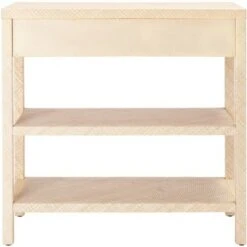 Apis Raffia Console Table - Light Natural/Gold - Safavieh -Console Tables Sales unnamed file 564