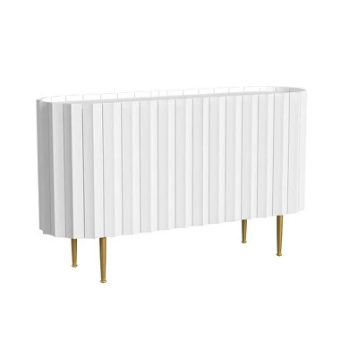 Samaire 2 Door Console - Powell Company White 9 Samaire 2 Door Console - Powell Company White - Image 7