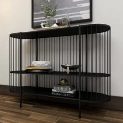 Olivia & May Contemporary Metal Console Table Black - Olivia & May 23 Olivia & May Contemporary Metal Console Table Black - Olivia & May -Console Tables Sales unnamed file 5655