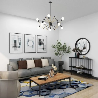 Olivia & May Contemporary Metal Console Table Black - Olivia & May 12 Olivia & May Contemporary Metal Console Table Black - Olivia & May - Image 11