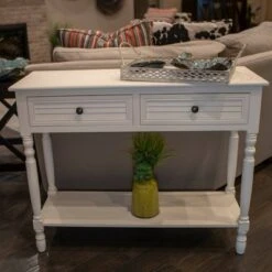 Simplify Shutter Drawer Console Table Cream - Decor Therapy -Console Tables Sales unnamed file 5700