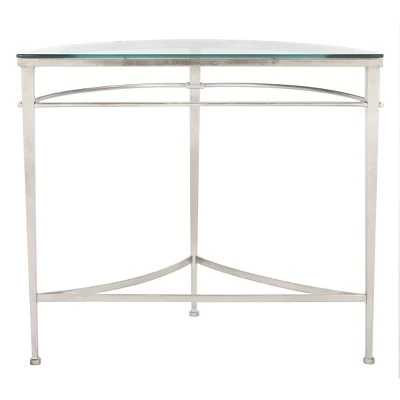 Baur Antique Silver Glass Console Table Antique Silver - Safavieh 6 Baur Antique Silver Glass Console Table Antique Silver - Safavieh - Image 4