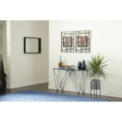 Olivia & May Mid-Century Metal Console Table Black - Olivia & May -Console Tables Sales unnamed file 5723