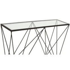 Olivia & May Mid-Century Metal Console Table Black - Olivia & May -Console Tables Sales unnamed file 5724
