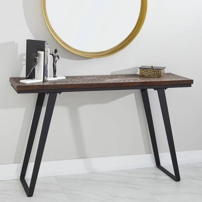 Contemporary Mango Wood Console Table Brown - Venus Williams Collection -Console Tables Sales unnamed file 5726