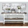 Olivia & May Farmhouse Wood Rectangle Console Table White - Olivia & May -Console Tables Sales unnamed file 585