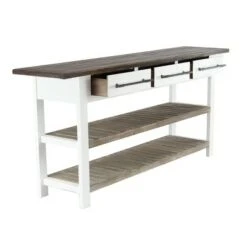 Olivia & May Farmhouse Wood Rectangle Console Table White - Olivia & May -Console Tables Sales unnamed file 590