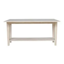 Prevail Flip Open Console/Sofa Table - International Concepts Natural