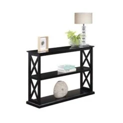 Breighton Home Oxford Deluxe 3 Tier Console Table - Johar Furniture Black -Console Tables Sales unnamed file 640