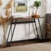 Urban Industrial Entry Table with Wood and Metal - Saracina Home Dark Walnut 2 Urban Industrial Entry Table with Wood and Metal - Saracina Home Dark Walnut -Console Tables Sales unnamed file 645