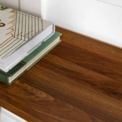 Urban Industrial Entry Table with Wood and Metal - Saracina Home Dark Walnut -Console Tables Sales unnamed file 649