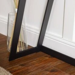 Urban Industrial Entry Table with Wood and Metal - Saracina Home Dark Walnut -Console Tables Sales unnamed file 651