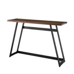 Urban Industrial Entry Table with Wood and Metal - Saracina Home Dark Walnut -Console Tables Sales unnamed file 654