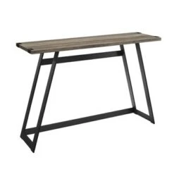 Urban Industrial Entry Table with Wood and Metal - Saracina Home Dark Walnut -Console Tables Sales unnamed file 655